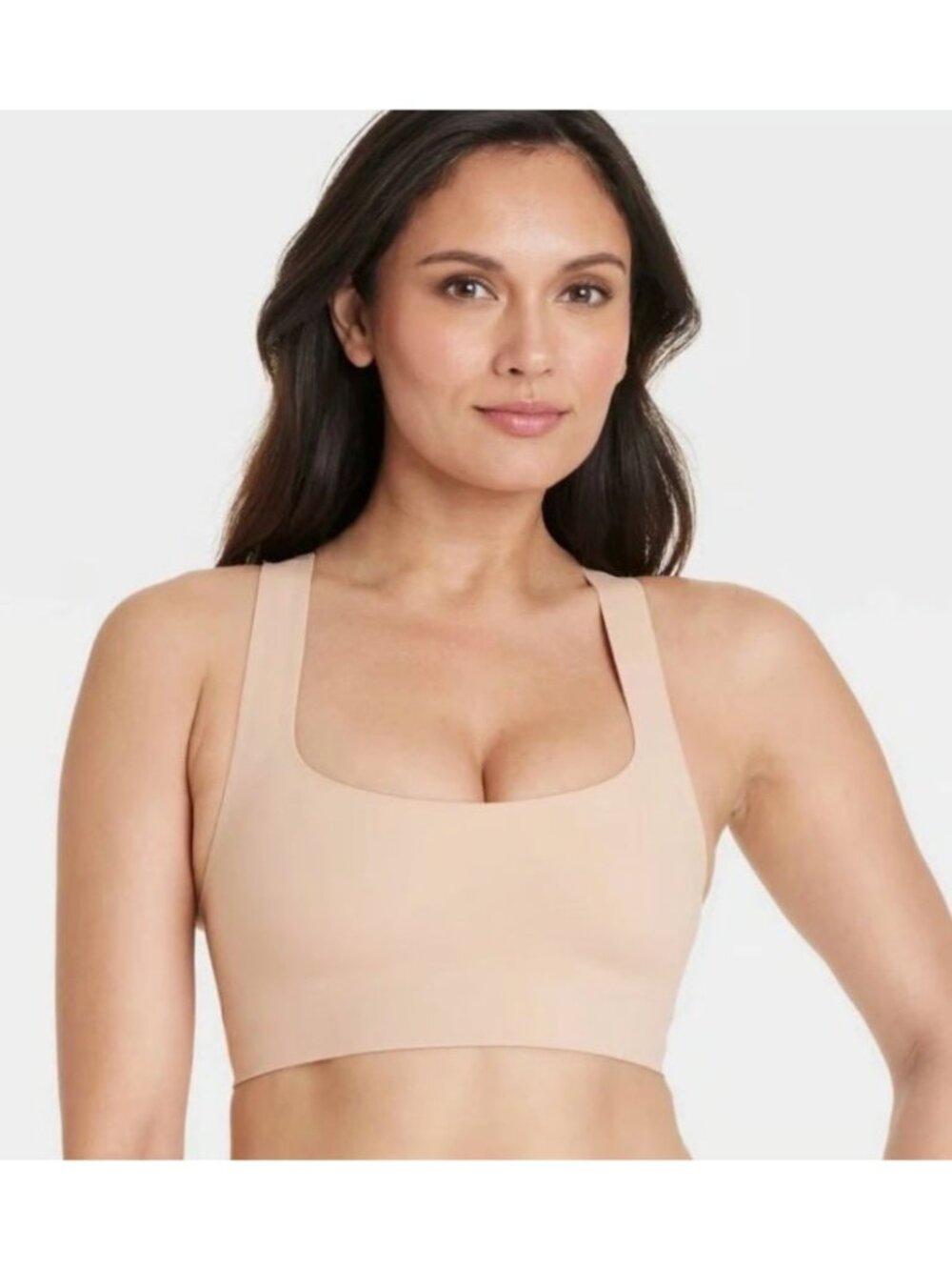 Auden Luxury Collection XS Nude Unlined racerback Bralette NEW